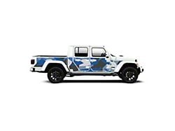 4x4 Attitude Action Shield Body Armor; Blue Splinter Camo (20-25 Jeep Gladiator JT)