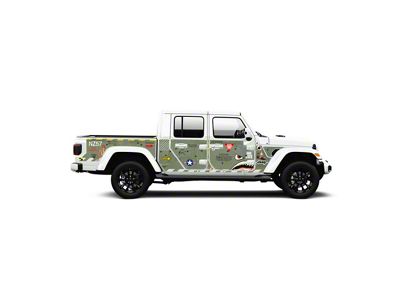 4x4 Attitude Action Shield Body Armor; Green Bomber (20-25 Jeep Gladiator JT)