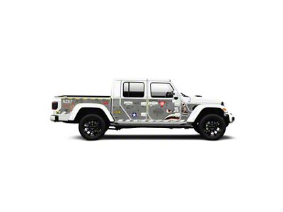 4x4 Attitude Action Shield Body Armor; Grey Bomber (20-25 Jeep Gladiator JT)