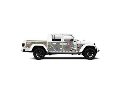 4x4 Attitude Action Shield Body Armor; Grey Bomber (20-25 Jeep Gladiator JT)