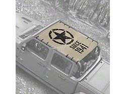 4x4 Attitude Sunshade; Heritage Since 1941 (20-25 Jeep Gladiator JT)