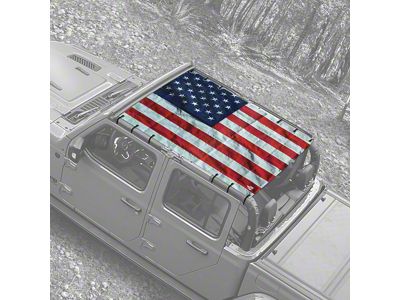 4x4 Attitude Sunshade; USA Live (20-25 Jeep Gladiator JT)