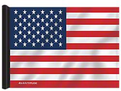 4x4 Attitude Trail Flag with Pole Clips; USA (Universal; Some Adaptation May Be Required)
