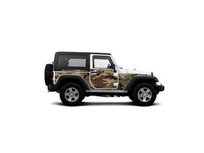 4x4 Attitude Action Shield Body Armor; Army Camo (07-18 Jeep Wrangler JK 2-Door)