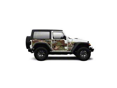 4x4 Attitude Action Shield Body Armor; Army Camo (18-25 Jeep Wrangler JL 2-Door)