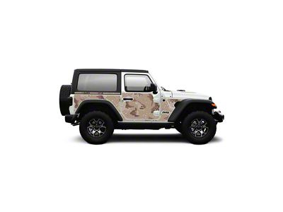 4x4 Attitude Action Shield Body Armor; Desert Camo (18-25 Jeep Wrangler JL 2-Door)