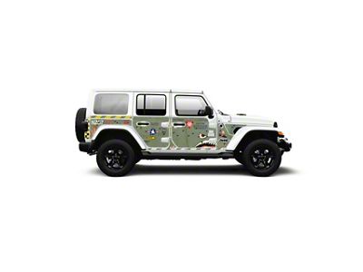 4x4 Attitude Action Shield Body Armor; Green Bomber (18-25 Jeep Wrangler JL 4-Door)