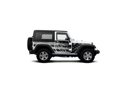 4x4 Attitude Action Shield Body Armor; We The People (07-18 Jeep Wrangler JK 2-Door)