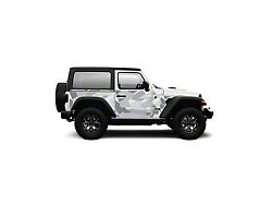 4x4 Attitude Action Shield Body Armor; White Splinter Camo (18-25 Jeep Wrangler JL 2-Door)