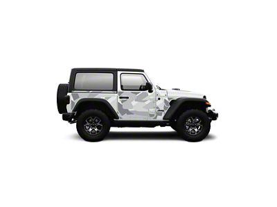 4x4 Attitude Action Shield Body Armor; White Splinter Camo (18-25 Jeep Wrangler JL 2-Door)