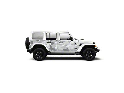 4x4 Attitude Action Shield Body Armor; White Splinter Camo (18-25 Jeep Wrangler JL 4-Door)