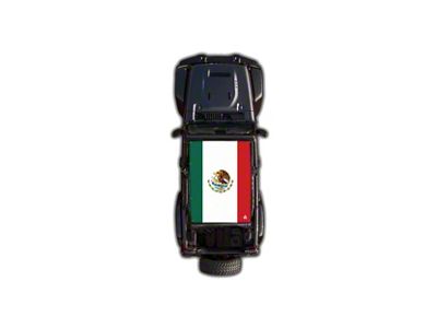 4x4 Attitude Sunshade; Mexican Flag (18-23 Jeep Wrangler JL 4-Door)