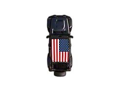 4x4 Attitude Sunshade; USA Flag (18-23 Jeep Wrangler JL 4-Door)