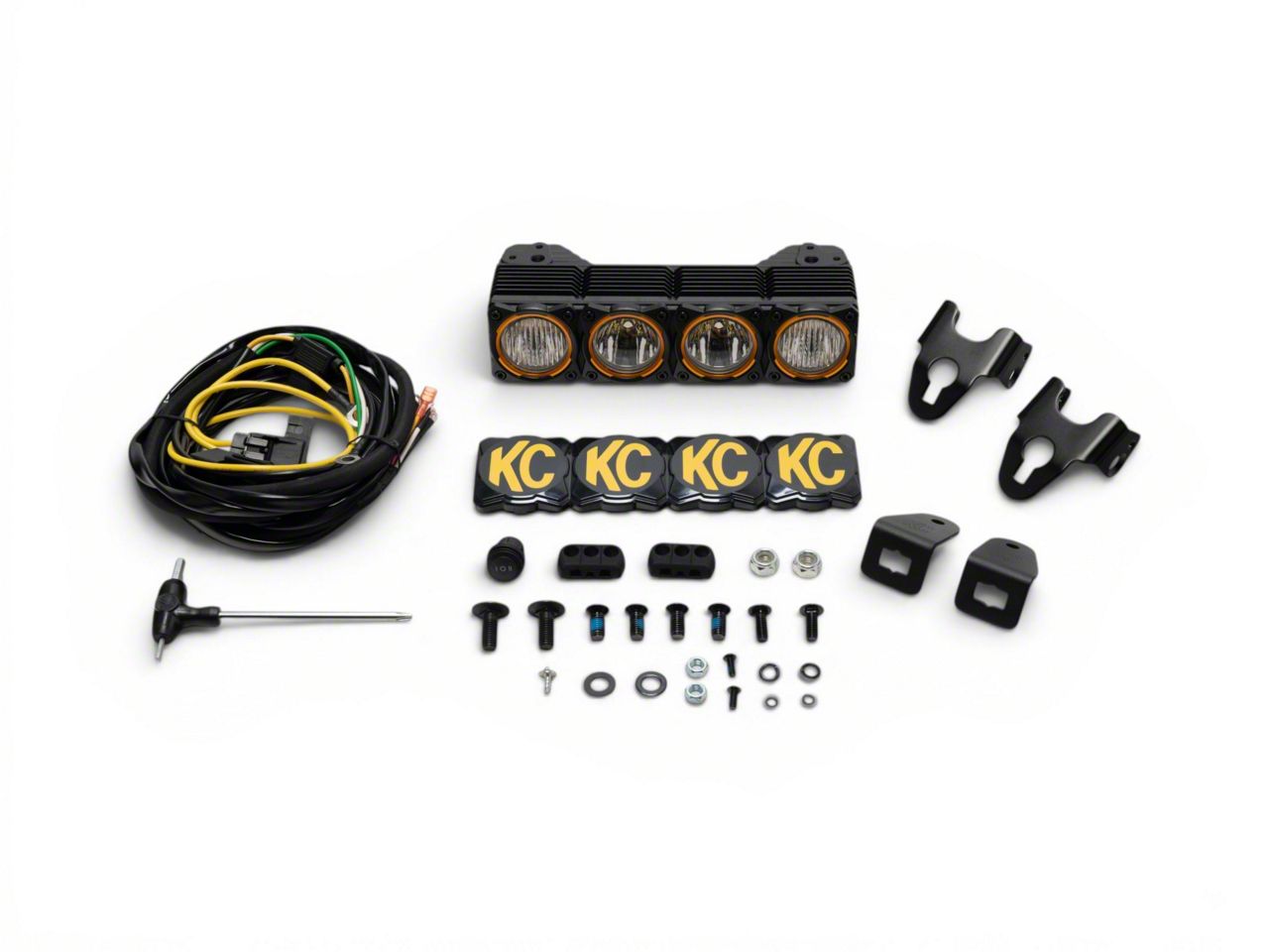 KC HiLiTES Bronco Sport 10-Inch FLEX ERA LED Light Bar Master Kit 0291 ...