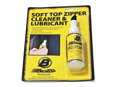 Bestop Soft Top Zipper Cleaner and Lubricant