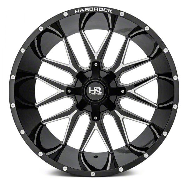 Hardrock Offroad Titan Affliction Gloss Black Milled 6-Lug