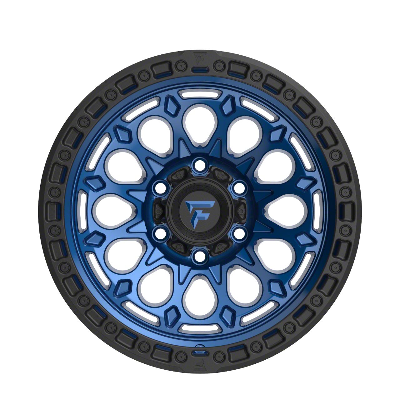 Fittipaldi Offroad Tacoma FT101BLB Satin Blue with Black Ring 6