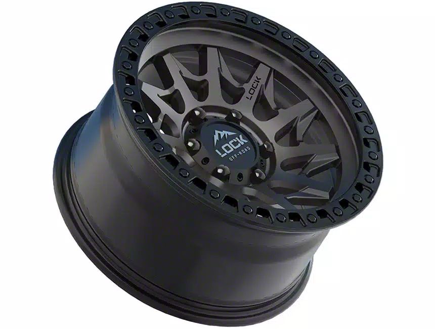 Lock Off-Road Tacoma Lunatic Matte Grey with Matte Black