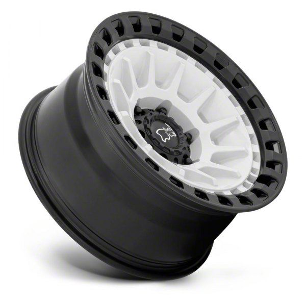 Black Rhino Tacoma Barrage Gloss White on Matte Black 6-Lug