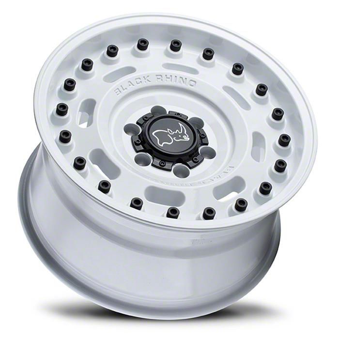 Black Rhino Tundra Axle Gloss White 6-Lug Wheel; 20x9.5; 6mm