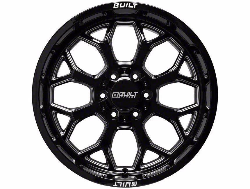 Built Off Road Titan BTO-1 Gloss Black Milled 6-Lug Wheel