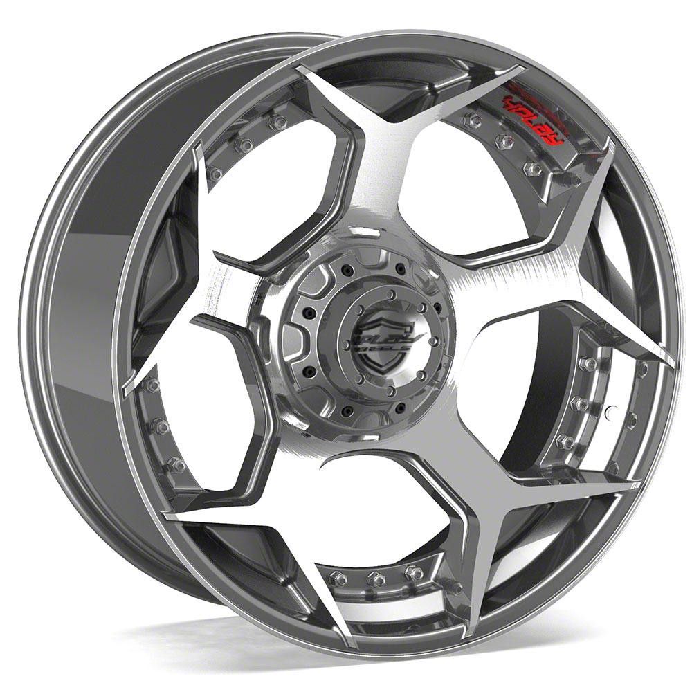 4Play Titan Forged Series 4PF6 Brushed with Tinted Clear