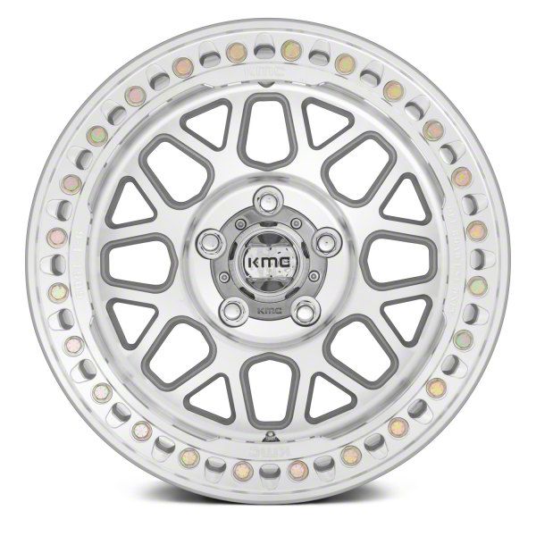 KMC Tundra Grenade Crawl Beadlock Machined 6-Lug Wheel; 18x9