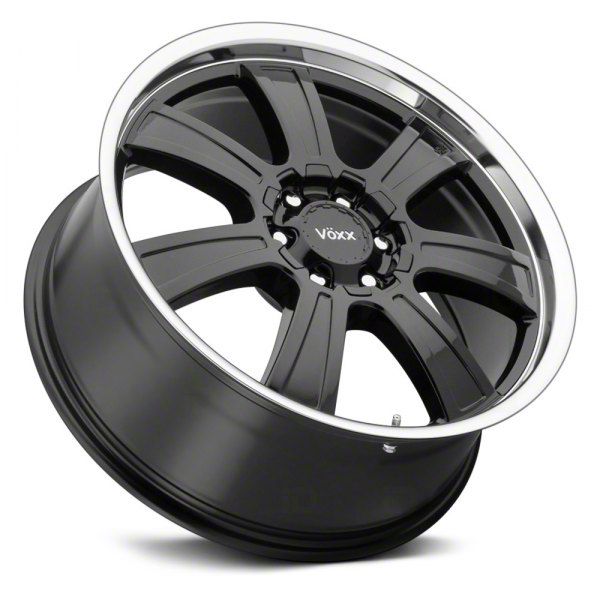 Voxx Titan Turin Gloss Black with Mirror Machined Lip 6-Lug