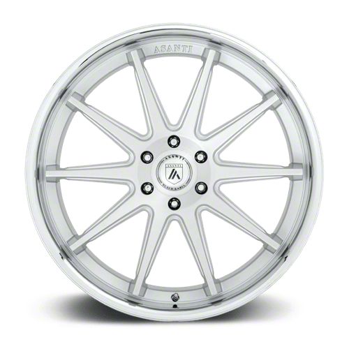 Asanti Titan XD Emperor Brushed Silver with Chrome Lip 6-Lug Wheel