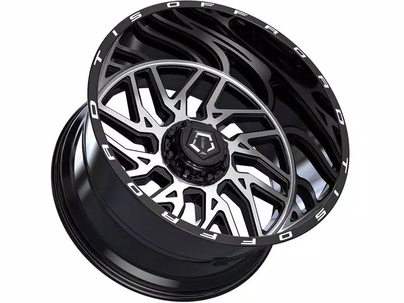 TIS Titan XD 544MB Gloss Black Machined 6-Lug Wheel; 22x12; -44mm