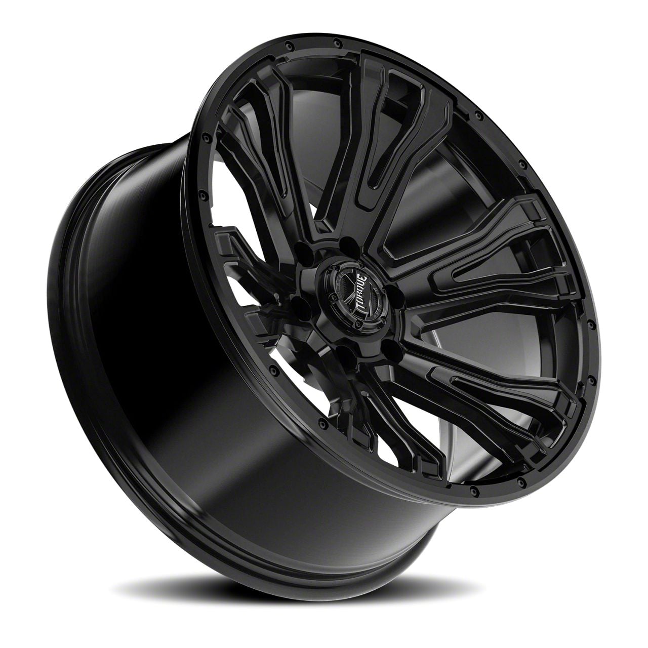 Torque Wheels Titan TW407C Prime Satin Black 6-Lug Wheel; 20x9
