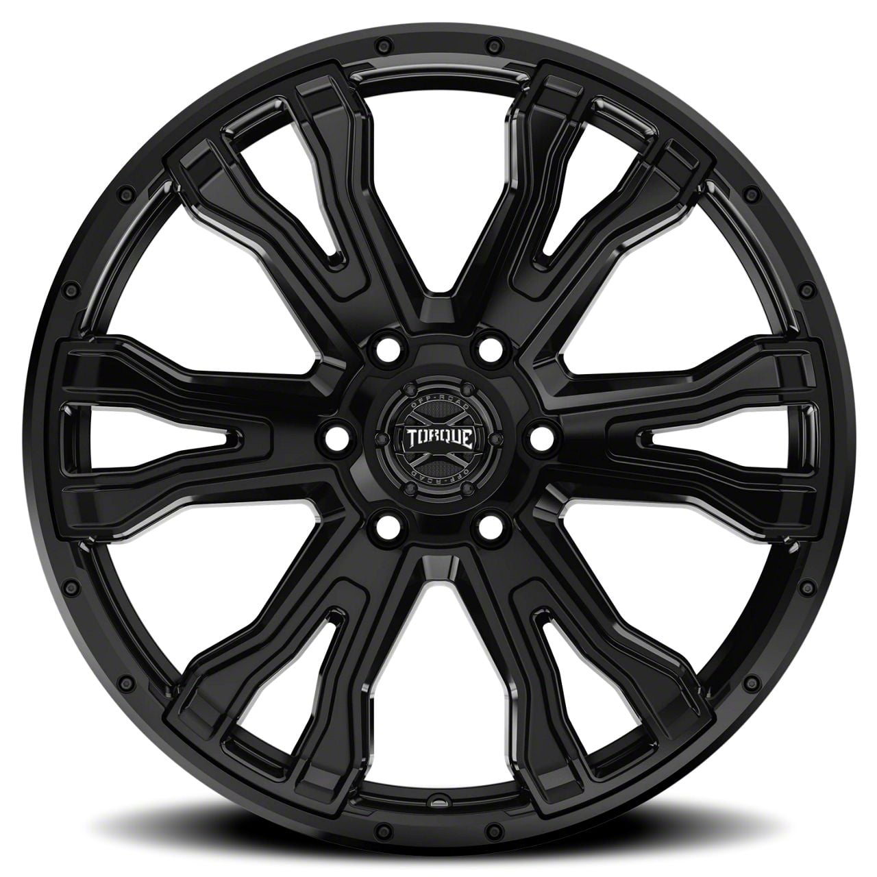 Torque Wheels Titan XD TW407C Prime Satin Black 6-Lug Wheel; 20x9