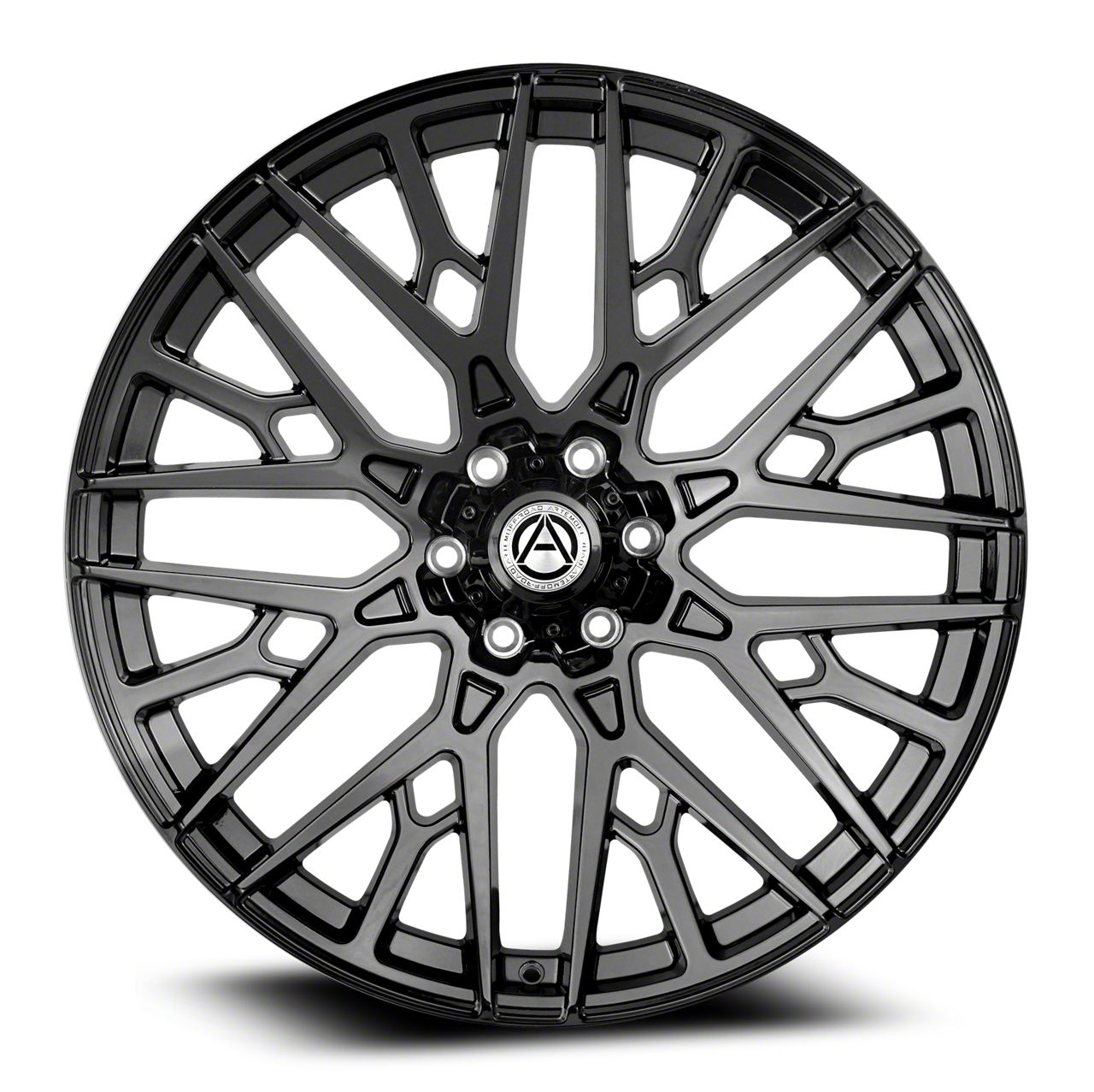 Artem Tacoma TRIDENT Gloss Black 6-Lug Wheel; 24x12; -44mm Offset