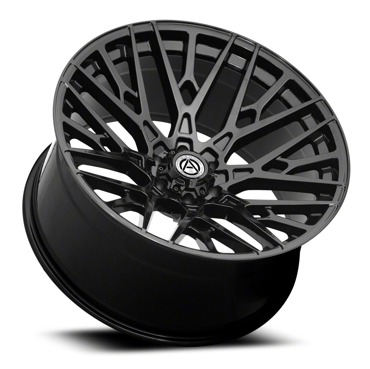 Artem Tacoma TRIDENT Gloss Black 6-Lug Wheel; 24x12; -44mm Offset