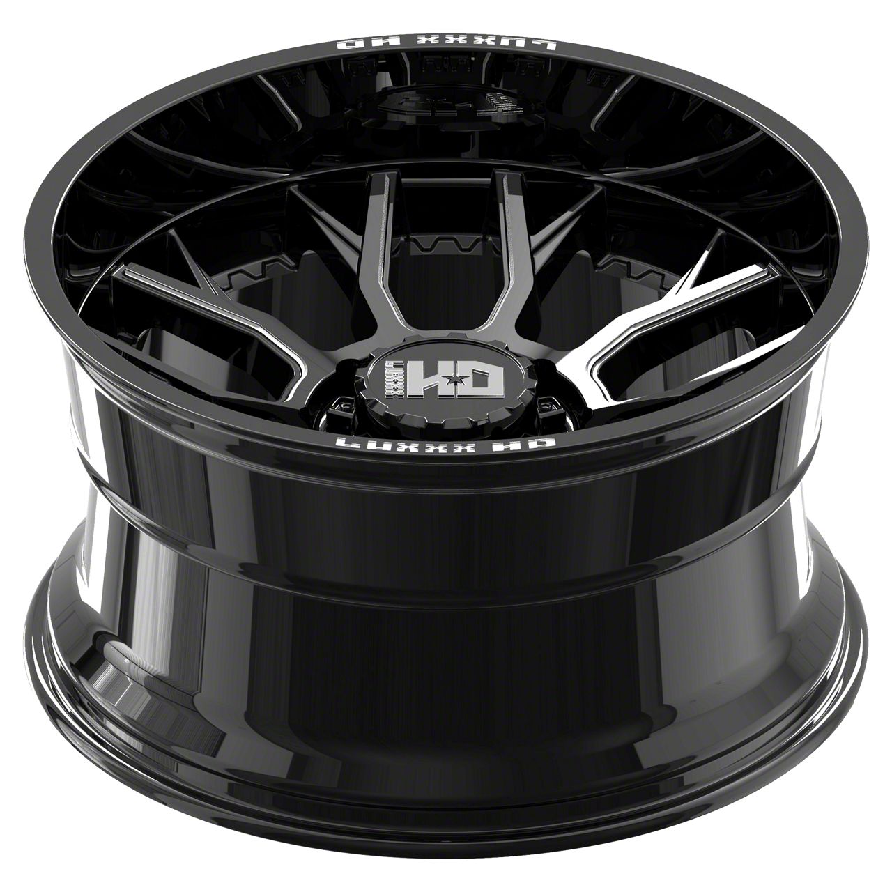 Luxxx HD Titan XD LHD-39 Gloss Black Milled 6-Lug Wheel; 20x9; 0mm Luxxx HD Titan XD LHD-39 Gloss Black Milled 6-Lug Wheel; 20x9; 0mm