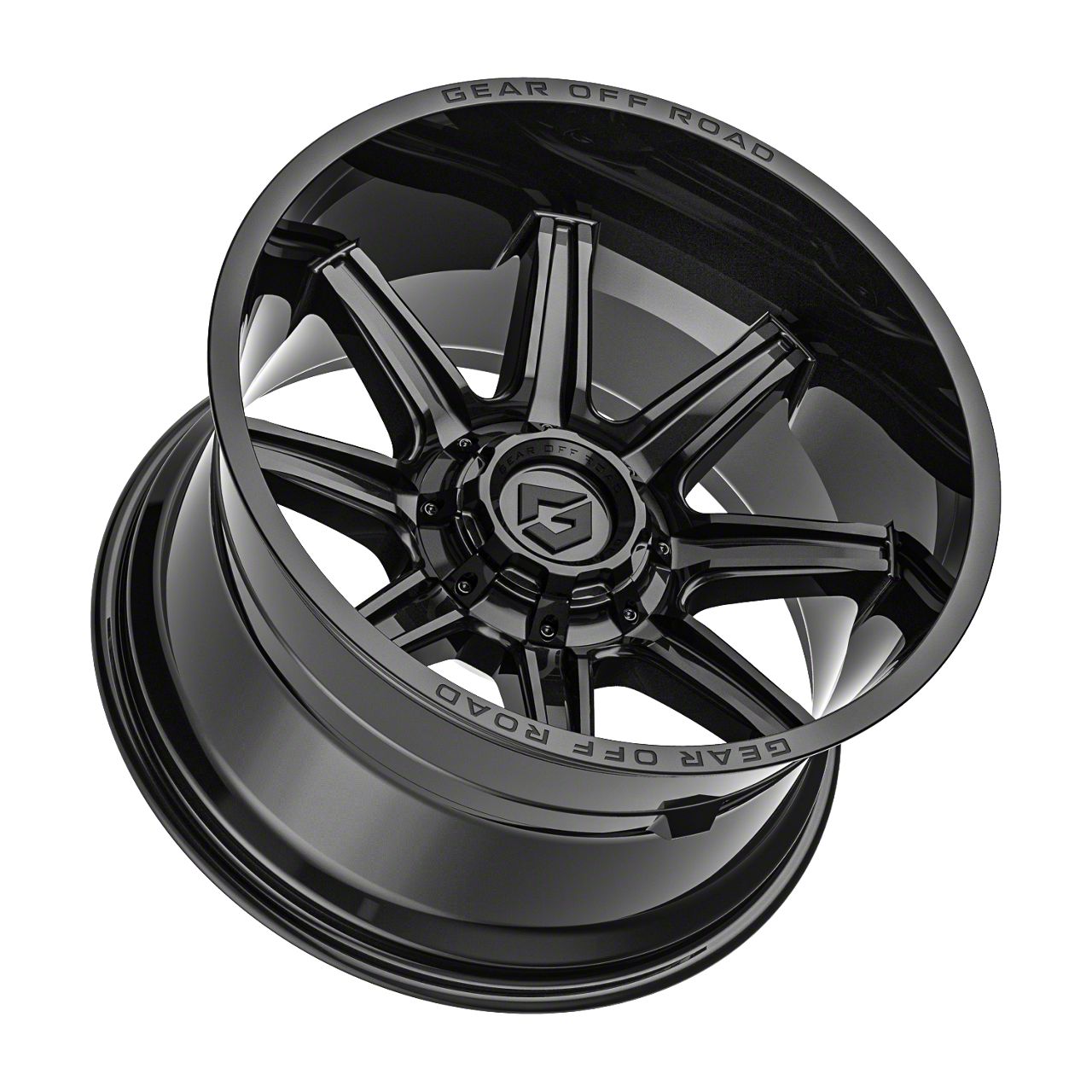 Gear Off-Road Bronco 765 Gloss Black 6-Lug Wheel; 20x12; -44mm