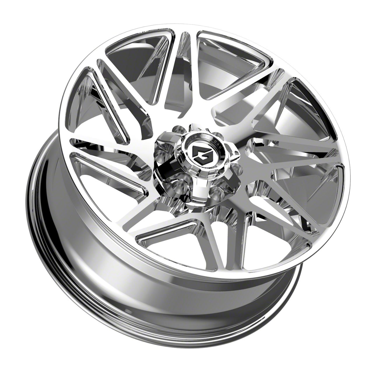 からす Gear Off-Road Titan 777 Chrome 6-Lug Wheel; 20x9; 18mm Offset