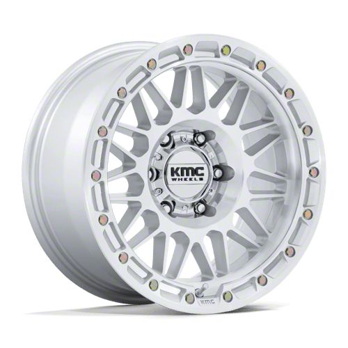 KMC Toyota 4-Runner Attack Gloss Silver with Machined Face 6-Lug