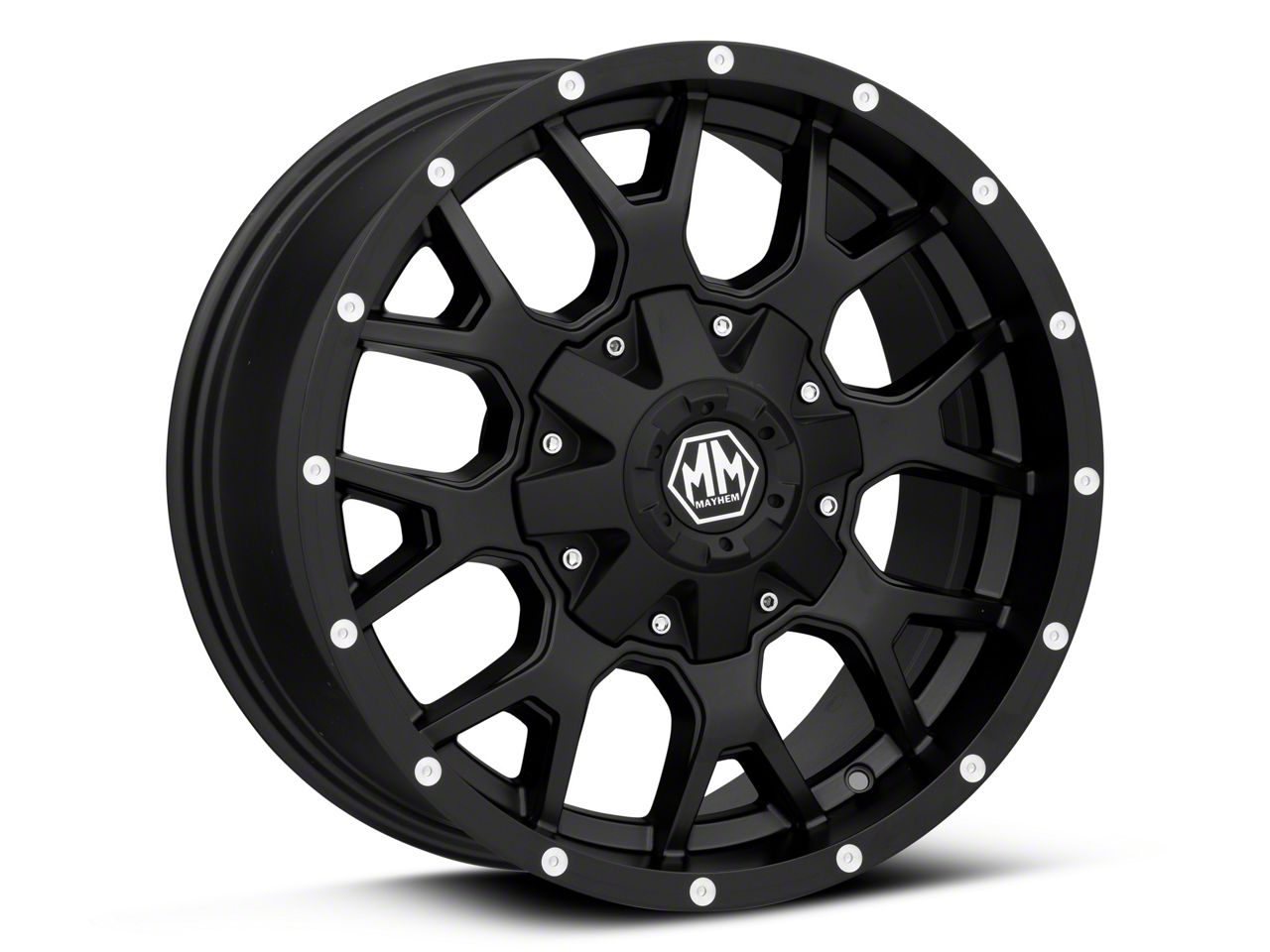 Mayhem Wheels Titan XD Warrior Matte Black 6-Lug Wheel; 18x9; 18mm