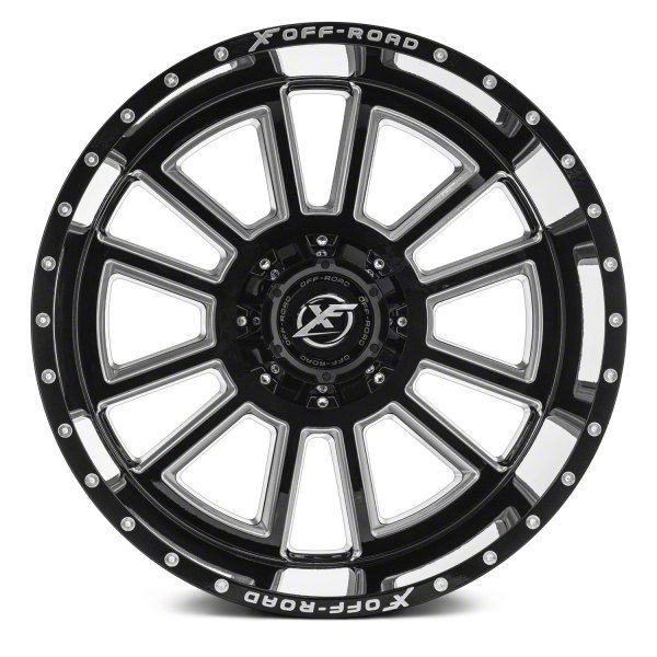 オフィーリア XF Offroad Toyota 4-Runner XF-225 Gloss Black Milled 6-Lug Wheel