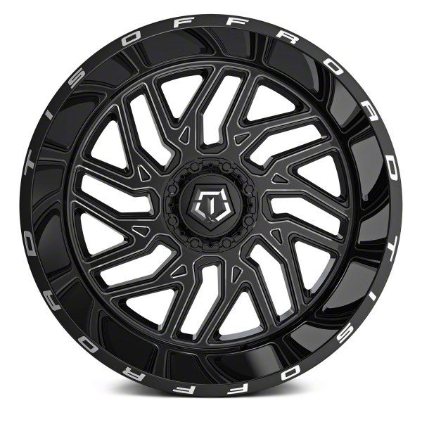 TIS Titan XD 544BM Gloss Black 6-Lug Wheel; 22x14; -76mm Offset