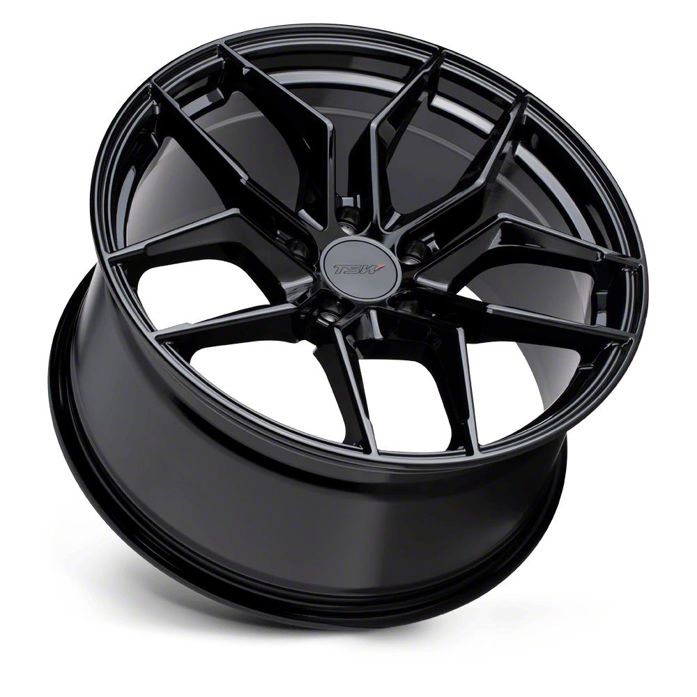 TSW Jeep Cherokee Silvano Gloss Black Wheel; 18x9.5; 20mm