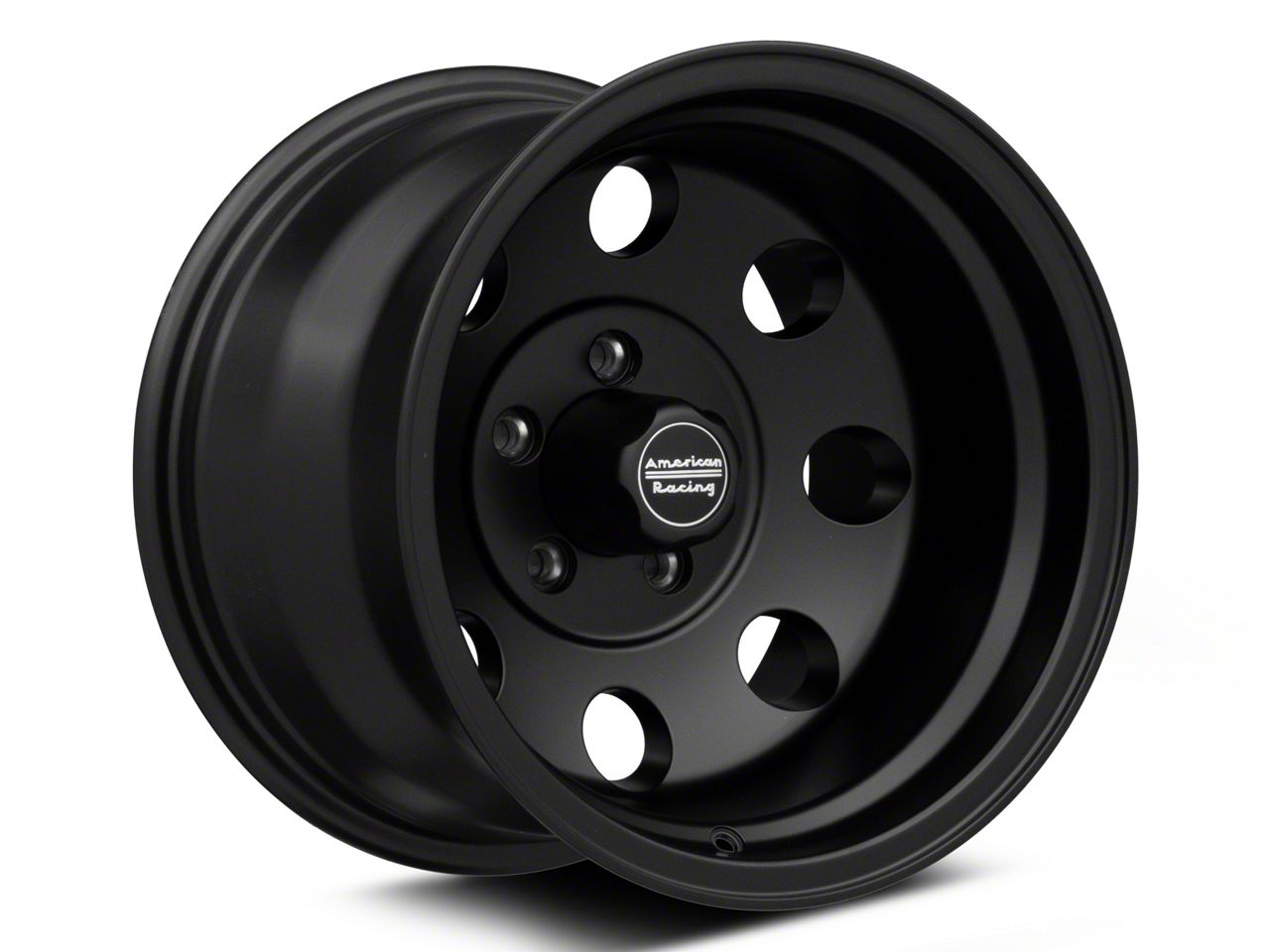 American Racing Wheels Jeep Wrangler Baja Satin Black Wheel; 15x8