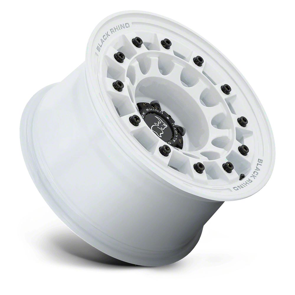 Black Rhino Jeep Wrangler Fuji Gloss White Wheel; 17x8; 30mm