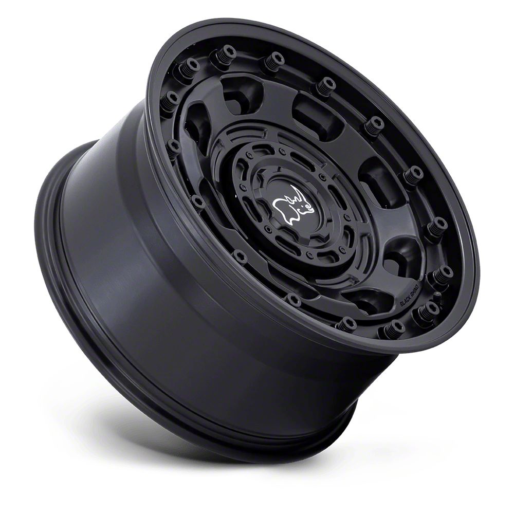 Black Rhino Jeep Wrangler Atlas Matte Black Wheel; 17x8 Black Rhino Jeep Wrangler Atlas Matte Black Wheel; 17x8