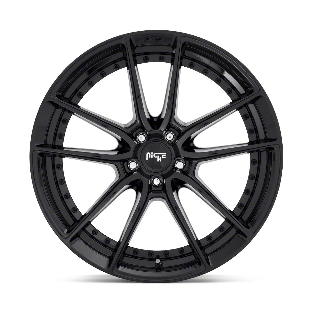 Niche Jeep Cherokee DFS Gloss Black Wheel; 18x8; 30mm Offset Niche Jeep Cherokee DFS Gloss Black Wheel; 18x8; 30mm Offset