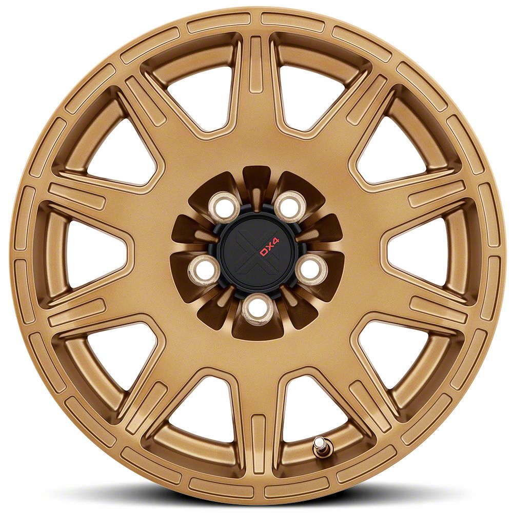 DX4 Wheels Jeep Wrangler X-TRAIL Gold Wheel; 17x8; 38mm Offset
