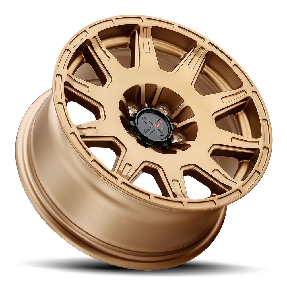 DX4 Wheels Jeep Wrangler X-TRAIL Gold Wheel; 17x8; 38mm Offset
