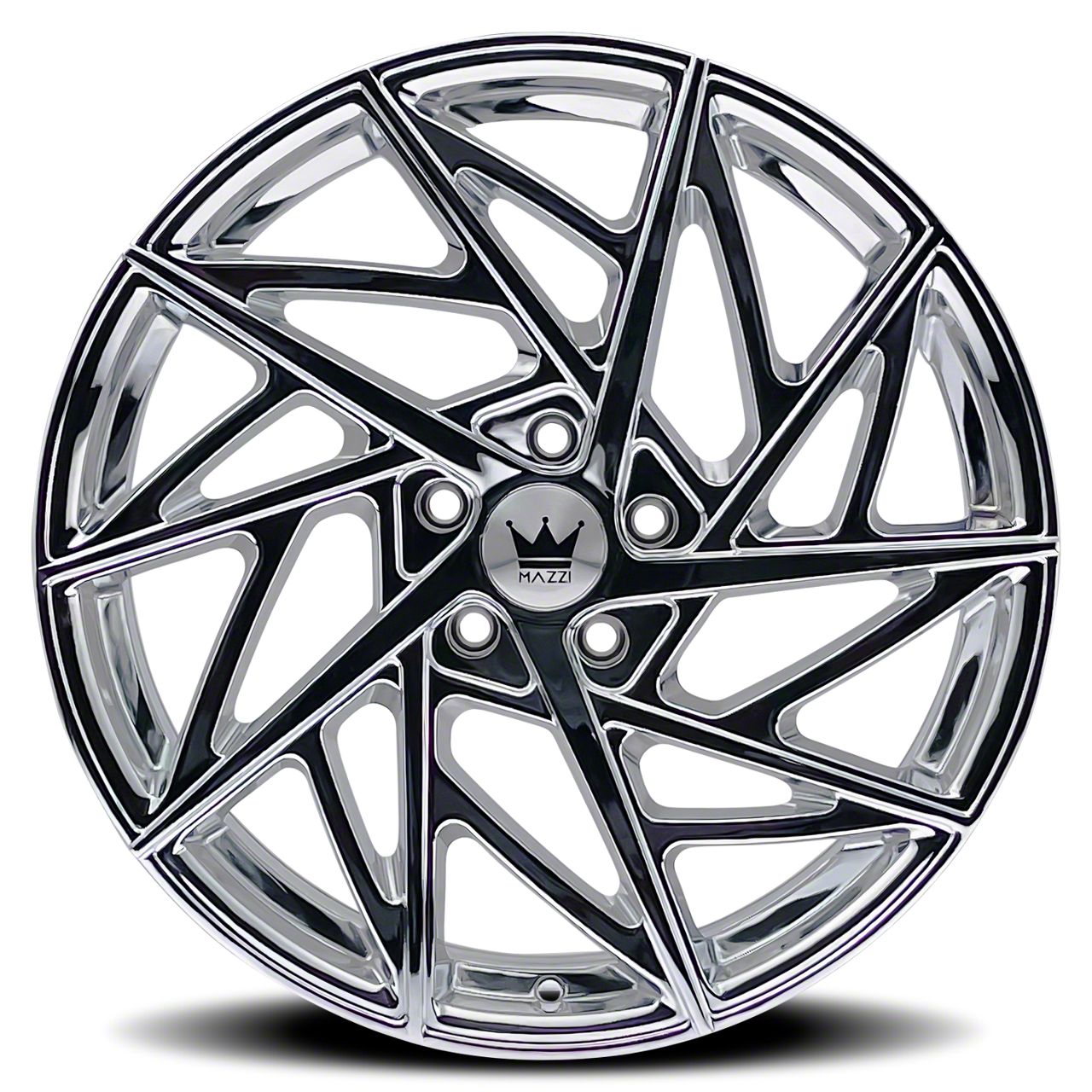 Mazzi Jeep Wrangler Freestyle Chrome Wheel; 20x8.5; 35mm Mazzi Jeep Wrangler Freestyle Chrome Wheel; 20x8.5; 35mm