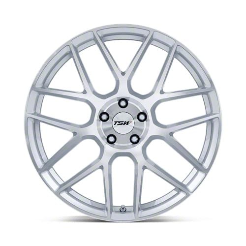 TSW Tacoma Lasarthe Gloss Silver Machined 5-Lug Wheel; 18x10.5